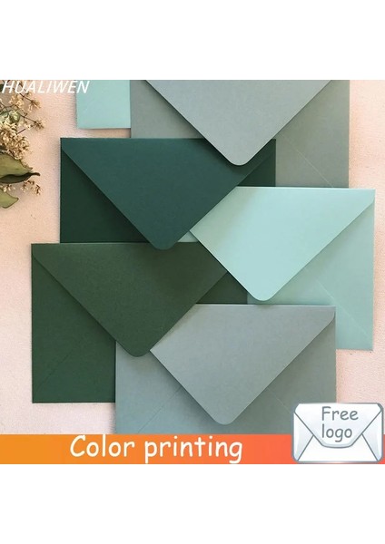 5 Adet 90-13 Tarzı Yeşil Renk Serisi Vintage Zarflar Tebrik Kartı Zarf Düğün Davetiyesi Zarflar Hediye Zarfı 14CMX19CM (Yurt Dışından)