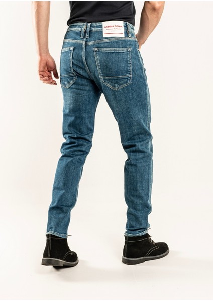 333 Slim Fit Mavi Yıkamalı Rahat Denim Erkek Jeans indirimleri