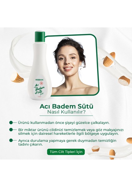 Acı Badem Sütü 3 x 215 ml