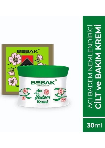 Acı Badem Kremi Kavanoz 30 ml