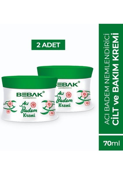 Acı Badem Vazo Büyük-70 gr x 2 Adet