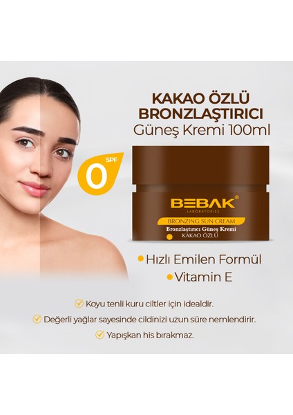 Güneş Kremi Kakao Özlü Kavanoz 100 ml