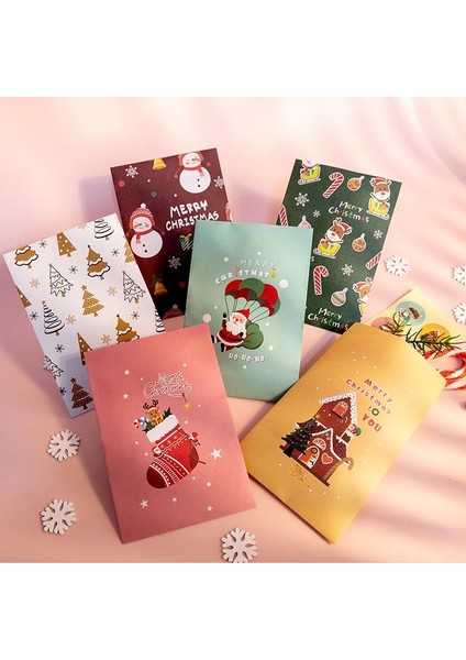 12 Takım Noel Tarzı 12 Takım Merry Christmas Kağıt Zarflar Sevimli Geyik Noel Baba Zanaat Hediye Zarf Noel Partisi Davetiyesi Kartpostal Ambalaj Çantaları (Yurt Dışından) fiyatları