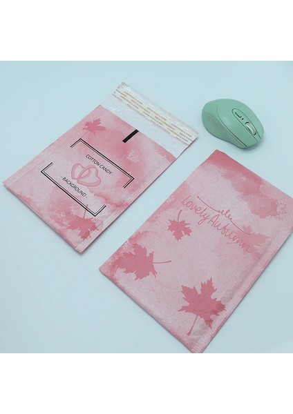 PEMBE-17.5X23CM Stili Xoly Bubble Mailer Yastıklı Zarf Kendinden Mühürlü G Torba Kabarcık Zarf Kurye Paketleme Zarfı (Yurt Dışından)