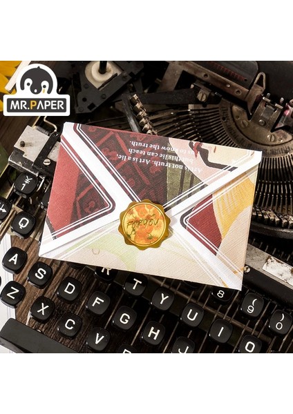 Bir Stil Mr Paper 8 Tasarımları Güzel Bir Gün Sanatçının Mektubu Serisi Ünlü Resim Teması Dıy Zarf Seti Yaratıcı Dekorasyon El Kitabı (Yurt Dışından) fırsatları