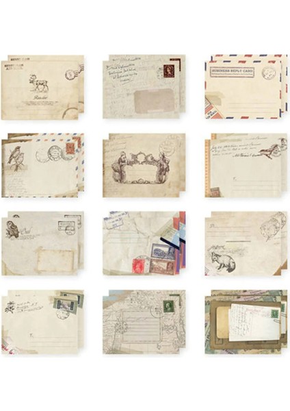 12 Adet Tarzı Lot Vintage Mini Kağıt Zarf Scrapbooking Zarflar Küçük Zarflar Kawaii Kırtasiye Hediye (Yurt Dışından) modelleri