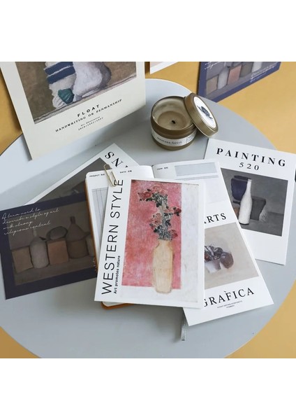 No.4 Tarzı 15SHEETSSET Dünyaca Ünlü Resim Serisi Fotoğraf Dekorasyon Kartpostal Yatak Odası Masası Dıy Kartı Duvar Dekorasyon Kartı Hediye Kartı (Yurt Dışından) fırsatları