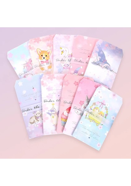 Lot Sevimli Karikatür Hayvan Düğün Davetiyesi Hediye Zarf Tebrik Kartları Için Kawaii Kağıt Zanaat Zarflar Mektup Malzemeleri (Yurt Dışından)