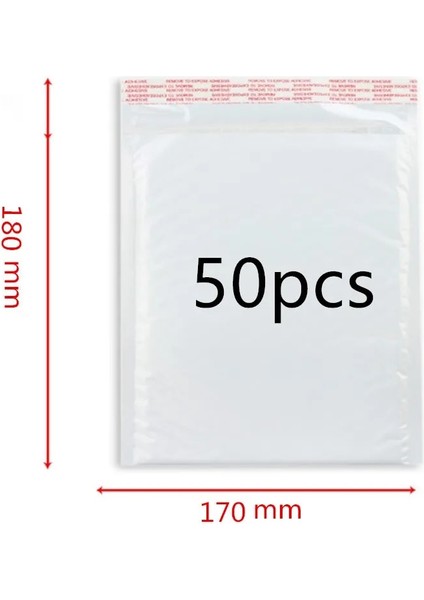 17X18CM 50PCS Tarzı 50 Adet Farklı Özellikler Beyaz Çanta Köpük Zarf Köpük Folyo Ofis Ambalaj Zarfı Neme Dayanıklı Titreşim Torbası (Yurt Dışından)