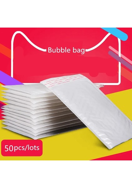 17X18CM 50PCS Tarzı 50 Adet Farklı Özellikler Beyaz Çanta Köpük Zarf Köpük Folyo Ofis Ambalaj Zarfı Neme Dayanıklı Titreşim Torbası (Yurt Dışından)