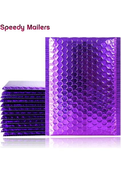 290X230MM-10 Adet Stil Speedy Mailerurple Poli Kabarcık Postaları Alüminyum Folyo Çantalar Yastıklı Zarflar Kendinden Mühürlü Kabarcık Zarf G Mailer (Yurt Dışından) fiyatları