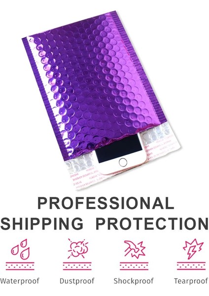 290X230MM-10 Adet Stil Speedy Mailerurple Poli Kabarcık Postaları Alüminyum Folyo Çantalar Yastıklı Zarflar Kendinden Mühürlü Kabarcık Zarf G Mailer (Yurt Dışından) modelleri