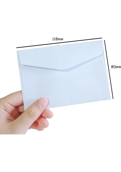 Beyaz Stil Lot Şeker Renkli Mini Zarflar Dıy Çok Işlevli Craft Kağıt Zarf Mektup Kağıt Kartpostallar Okul Malzemesi (Yurt Dışından)