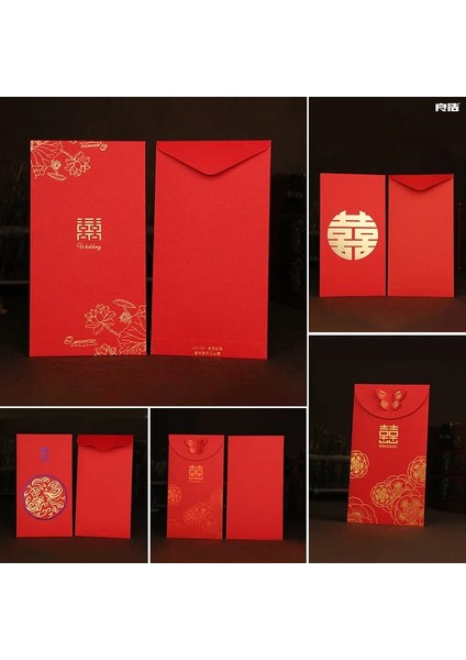 C Stili Ese Tarzı Kırmızı Zarf Kıdemli Düğün Kırmızı Zarf Yaratıcı Hongbao Kırmızı Hediye Zarf Kırmızı Çanta Düğün Nimet Paketi (Yurt Dışından) indirimleri