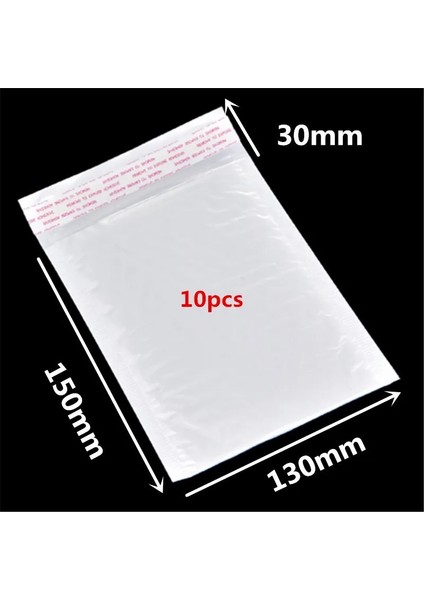130X150MM 10 Adet Stil 10 Çeşitli Boyut Su Geçirmez Beyaz Çanta Köpük Kağıt Zarflar Hediye Çantaları Seti Okul Öğrenci Ofis Malzemeleri (Yurt Dışından)