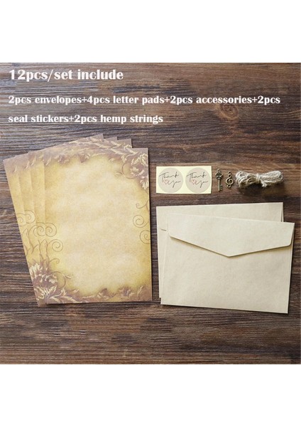 L Tarzı Et Vintage Kraft Kağıt Yazı Kağıdı Mektup Yazma Için Avrupa Tarzı Kağıt Zarf Kağıt Okul Kırtasiye Yazı Pedi (Yurt Dışından)