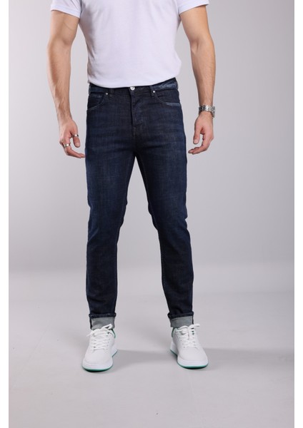 1099 Slim Fit Lacivert Rahat Denim Erkek Jeans fiyatları