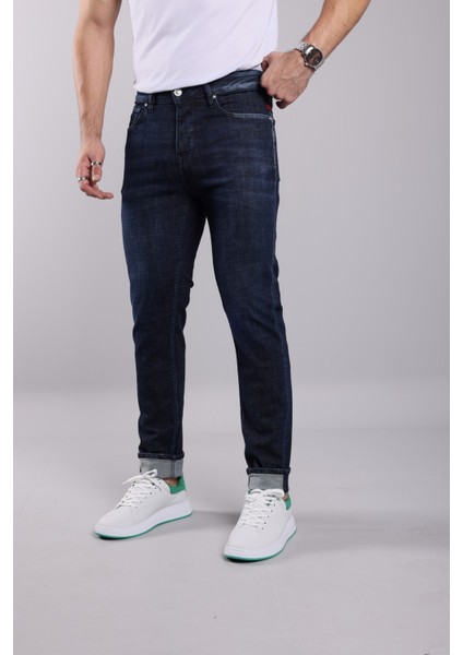 1099 Slim Fit Lacivert Rahat Denim Erkek Jeans modelleri