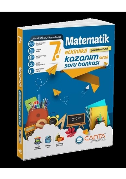 Çanta Yayınları 7. Sınıf Tüm Dersler Etkinlikli Kazanım Soru Bankası 4 Kitap