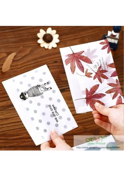 Karışık Tasarım Stili Lot 16*11CM Sülfürik Asit Kağıt Zarf, Tebrik Kartları Kapağı Için Desen Şeffaf Pencere Zarfı Bırakır (Yurt Dışından) modelleri
