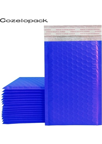 LACIVERT-17.5X23CM Stili Xoly Bubble Mailer Yastıklı Zarf Kendinden Mühürlü G Torba Kabarcık Zarf Kurye Paketleme Zarfı (Yurt Dışından)