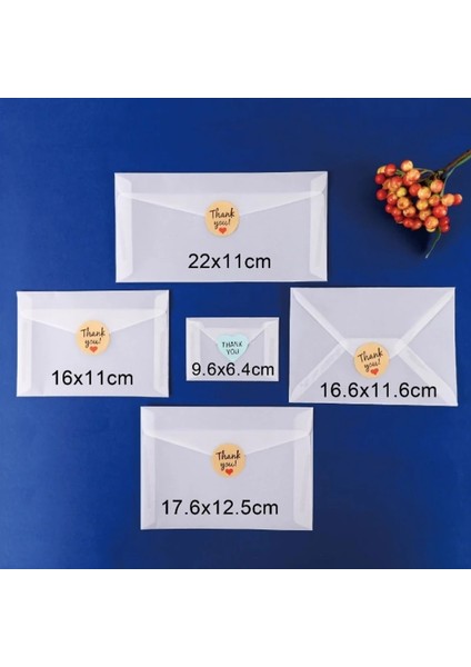 16.6X11.6CM Tarzı Düğün Davetiyesi Hediye Paketleme Için Şeffaf Zarf Sülfürik Asit Kağıt Zarf Kartpostal Zarf (Yurt Dışından) indirimleri