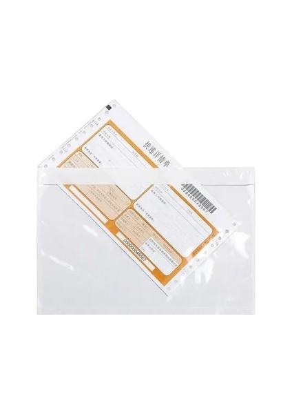 8X12CM 50PCS Tarzı Çok Plastik Torbalar Şeffaf Sırt Çantası Fatura Çantası Tek Fatura Kağıt Boyutu Ambalaj Etiketleri Kurye Çantası Posta Zarfları (Yurt Dışından) modelleri