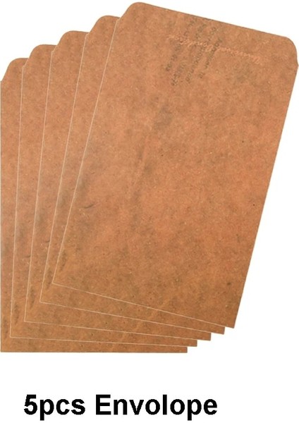 5 Adet Tarzı Yatniee Retro Kraft Kağıt Zarf Kartpostal Saklama Çantası Düğün Davetiyesi Zarf Hediye Zarfı (Yurt Dışından)