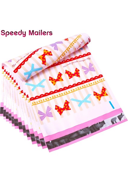 Siyah Stil Speedy Mailers 24 Tasarım Ack Renkli Poly Mailer Yaratıcı Baskı Poly Mailer Kendinden Mühürlü Plastik Ambalaj Zarf Torbaları (Yurt Dışından)