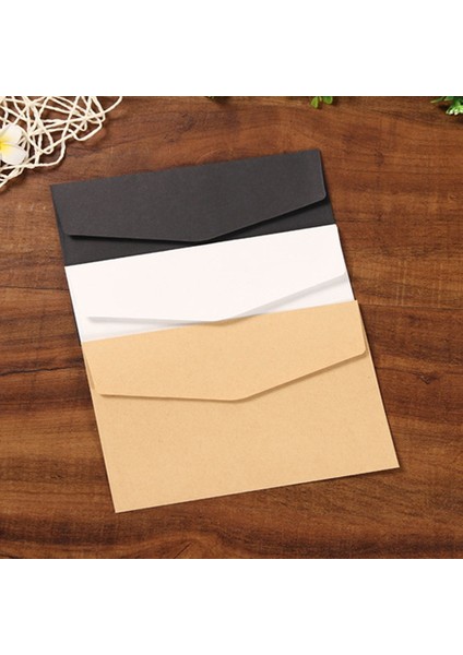 Beyaz Stil Lot Siyah Beyaz Craft Kağıt Zarflar Vintage Avrupa Tarzı Zarf Kart Scrapbooking Hediye 12.5 * 17.5cm (Yurt Dışından)