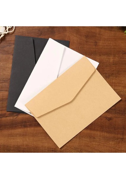 Beyaz Stil Lot Siyah Beyaz Craft Kağıt Zarflar Vintage Avrupa Tarzı Zarf Kart Scrapbooking Hediye 12.5 * 17.5cm (Yurt Dışından)