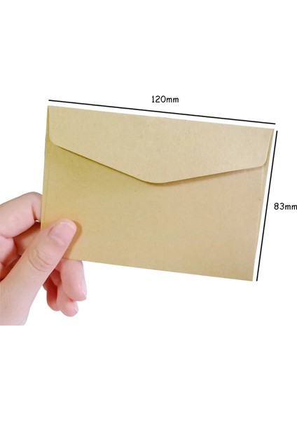 B Tarzı Lot * 80MM Dıy Çok Işlevli Kağıt Zarf Şeker Renkli Davetiye Tebrik Kartları Hediye Kapağı Cüzdan Pencere Zarfı (Yurt Dışından)