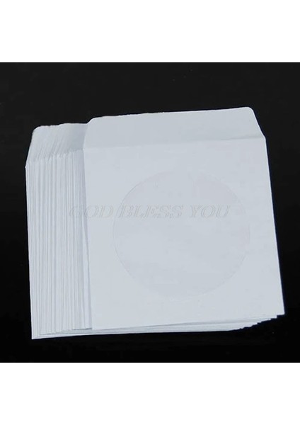 50 Adet Stil D DVD Disk Kağıt Kılıflar Zarflar Depolama Şeffaf Pencere Kasa Kapağı (Yurt Dışından)