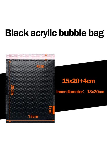 25PC Tarzı Siyah Poly Bubble Mailer Bubble Mailers Hediye Paketleme Için Yastıklı Zarflar Astarlı Poly Mailer Kendinden Mühürlü Çanta (Yurt Dışından) fırsatları