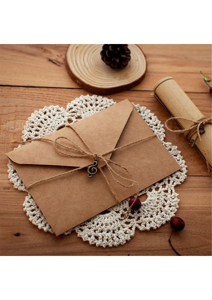 B Tarzı Vintage Kraft Kağıt Zarflar Mektup Kağıt Çıkartmalar ile Set Retro Yazı Defteri Davetiyeleri Ofis Malzemeleri Kırtasiye (Yurt Dışından)