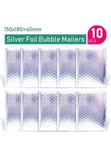 Açık Gri Tarzı Goldrose Goldlazer Gümüşkoyu Kırmızımorrose Red Alüminyum Folyo Bubble Mailer Cdeyelash Ambalaj G Yastıklı Zarflar (Yurt Dışından)