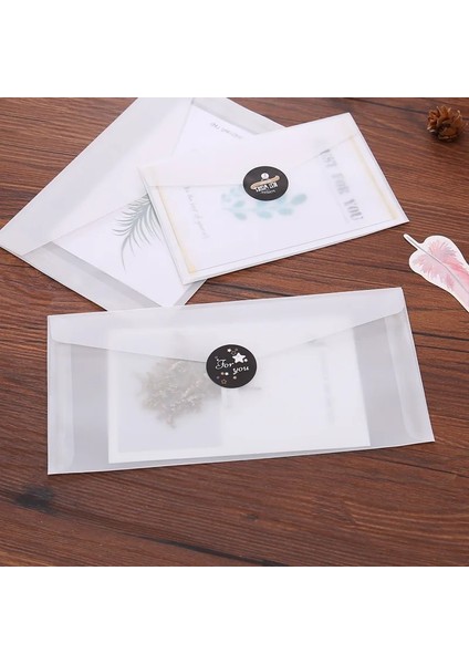 18.6X12.2CM Stili Lot Özel Şeffaf Zarf Saydam Kağıt Zarflar Set Mektup Kartlar Için Vintage Düğün Davetiyesi Zarfları (Yurt Dışından) modelleri
