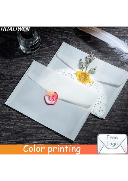 10X10CM Tarzı Dıy Kartpostal Kart Depolama Düğün Davetiyesi Hediye Paketleme Için Lot Yarı-Şeffaf Sülfürik Asit Kağıt Zarflar (Yurt Dışından)