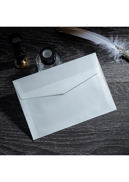 10X10CM Tarzı Dıy Kartpostal Kart Depolama Düğün Davetiyesi Hediye Paketleme Için Lot Yarı-Şeffaf Sülfürik Asit Kağıt Zarflar (Yurt Dışından)
