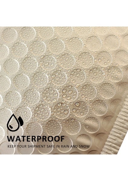 230X290MM-10 Adet Tarzı Ack Mat Altın Posta Zarf Çantaları Su Geçirmez Kurye Çantaları Darbeye Dayanıklı Kabarcık Postaları Yastıklı Kabarcık Zarflar Çanta (Yurt Dışından)