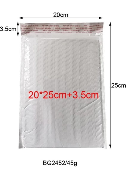 20X25CM Tarzı Farklı Özelliklerde Beyaz Çanta Köpük Zarf Köpük Folyo Ofis Ambalaj Zarfı Neme Dayanıklı Titreşim Torbası (Yurt Dışından)
