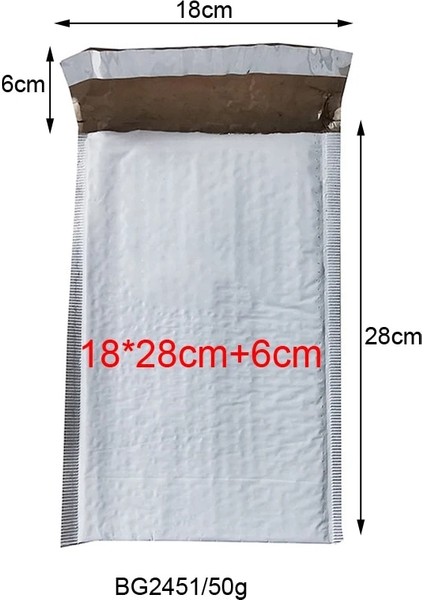 20X25CM Tarzı Farklı Özelliklerde Beyaz Çanta Köpük Zarf Köpük Folyo Ofis Ambalaj Zarfı Neme Dayanıklı Titreşim Torbası (Yurt Dışından)