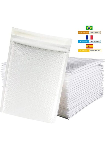 D 50 Adet Tarzı Lot Kurye Kendinden Mühürlü Zarf Çantaları Astarlı Poli Köpük Kabarcık Postaları Yastıklı Posta Çantası Su Geçirmez Posta Çantası cm (Yurt Dışından)