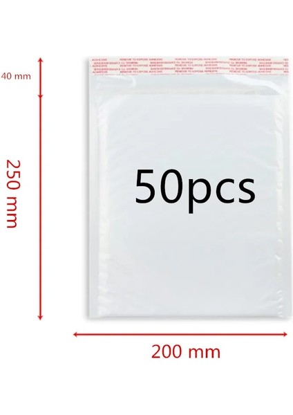 20X25CM 50PCS Tarzı 50 Adet Farklı Özellikler Beyaz Çanta Köpük Zarf Köpük Folyo Ofis Ambalaj Zarfı Neme Dayanıklı Titreşim Torbası (Yurt Dışından)