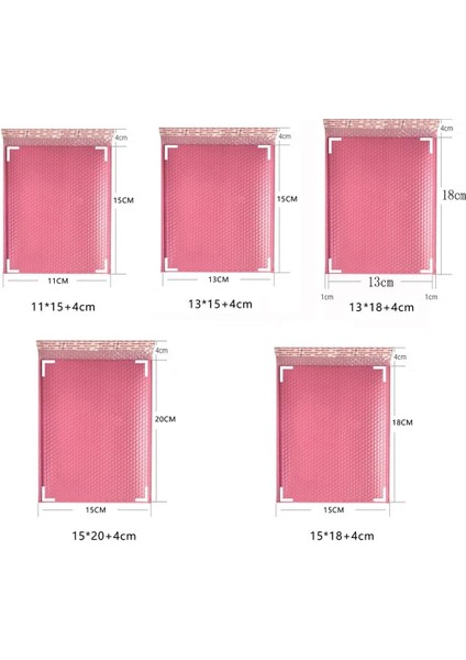 B Tarzı Bubble Mailers Pink Poly Bubble Mailer Kendinden Mühürlü Yastıklı Zarflar Kitap Dergisi Için Hediyelik Çantalar Astarlı Mailer Kendinden Mühür Pembe (Yurt Dışından) modelleri