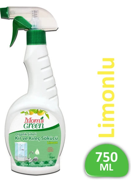 Mom's Green Ecologic Sirkeli Limonlu Bitkisel Kir ve Kireç Sökücü Sprey 750 ml