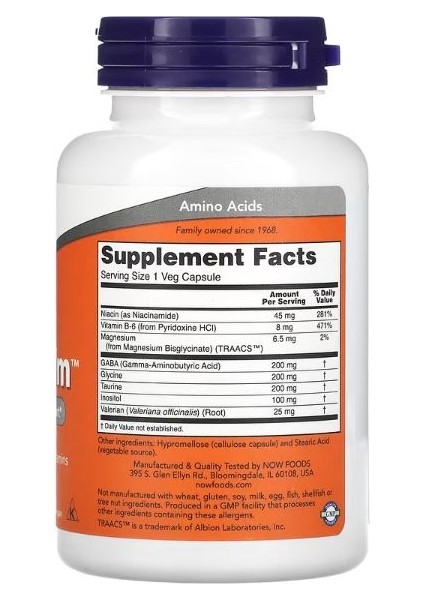 Now Foods, True Calm, 90 Veg Capsules fiyatları