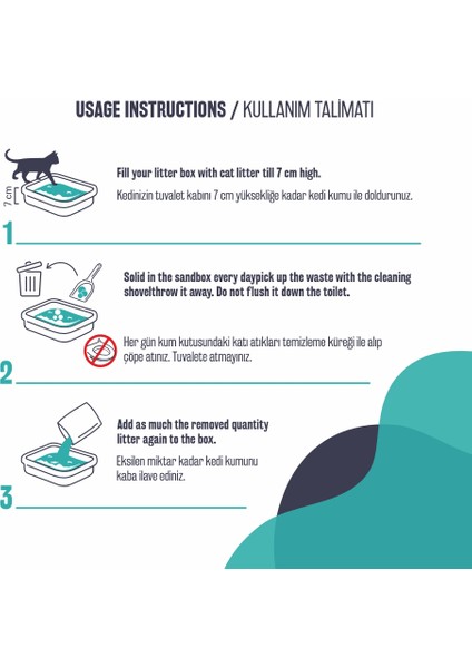 MS250 Marsilya Kokulu Topaklanan Kedi Kumu 10 Lt Cat Litter