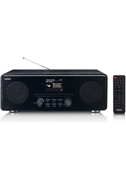 DIR-261 Internet Radyo Dab+ CD Bluetooth Kumandalı Fm Radyo Siyah