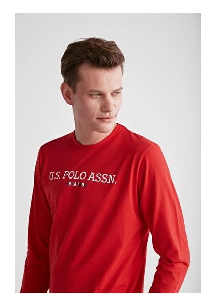 U.S. Polo Assn. %100 Pamuk Uzun Kol Erkek Pijama Takım 18735